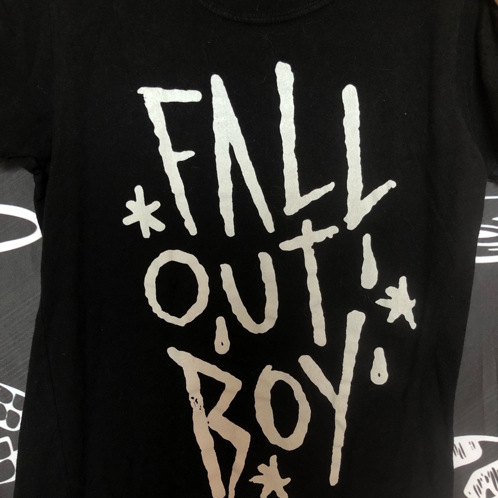 Black Fall Out Boy Band Tee